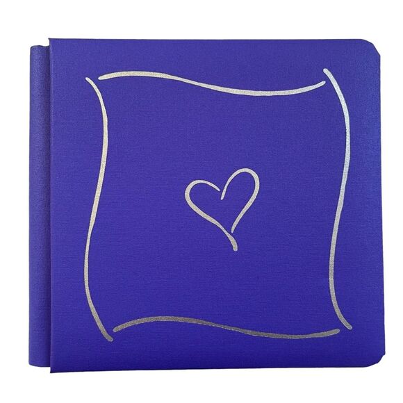 Creative Memories PURPLE HEART 7x7 Scrapbook Album White Pages Triumph Album - Picture 1 of 4